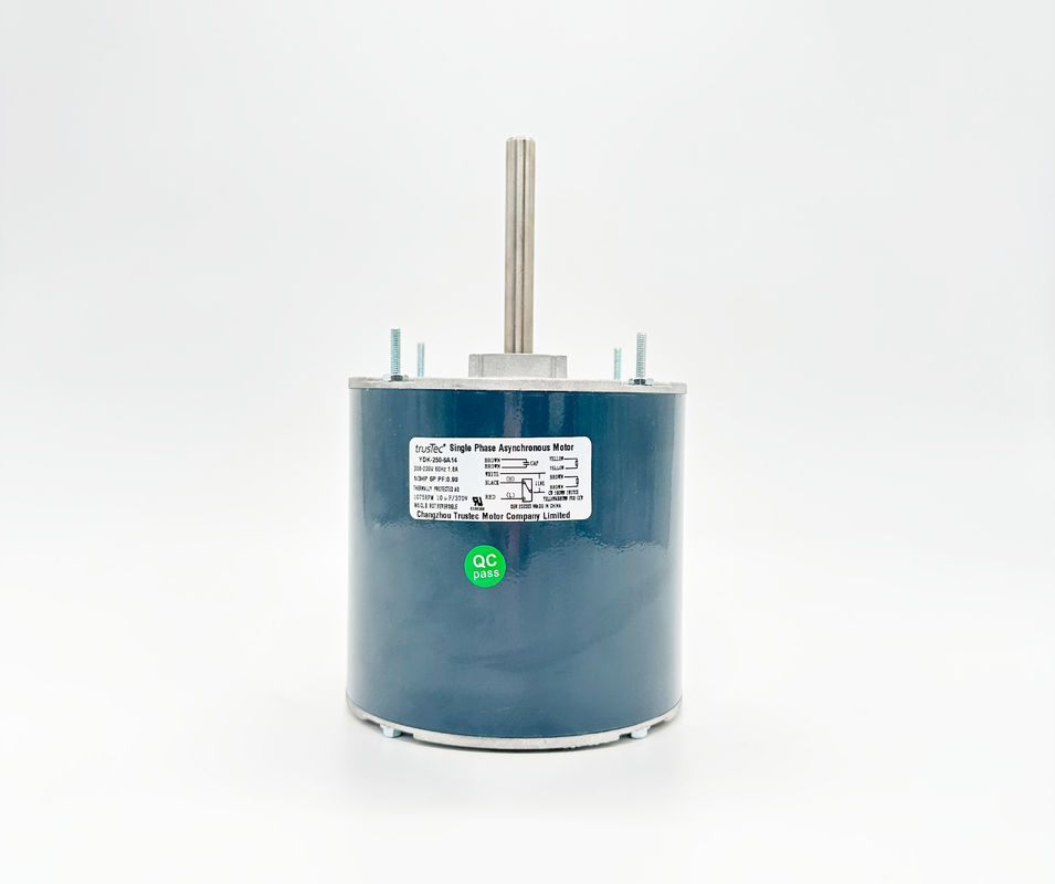 TrusTec AC Motor - 208-230V 60Hz 1/3Hp 1075RPM Condenser Fan Motor YDK-250-6A14